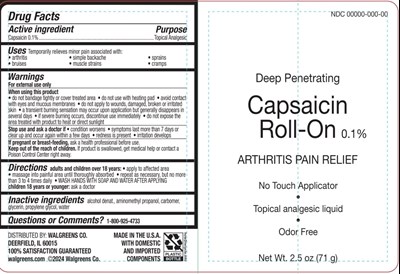 Label (Walgreens Capsaicin Label 07.26.2024 Template V1)